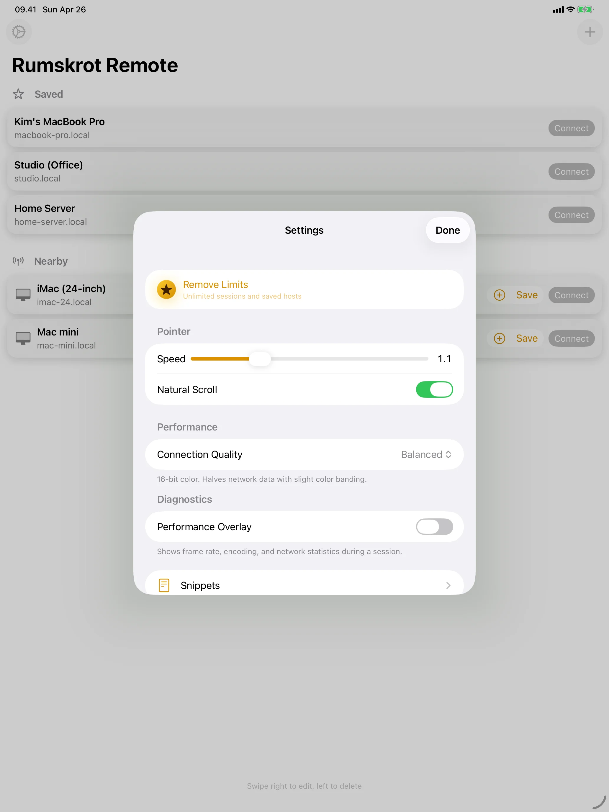 iPad - Settings