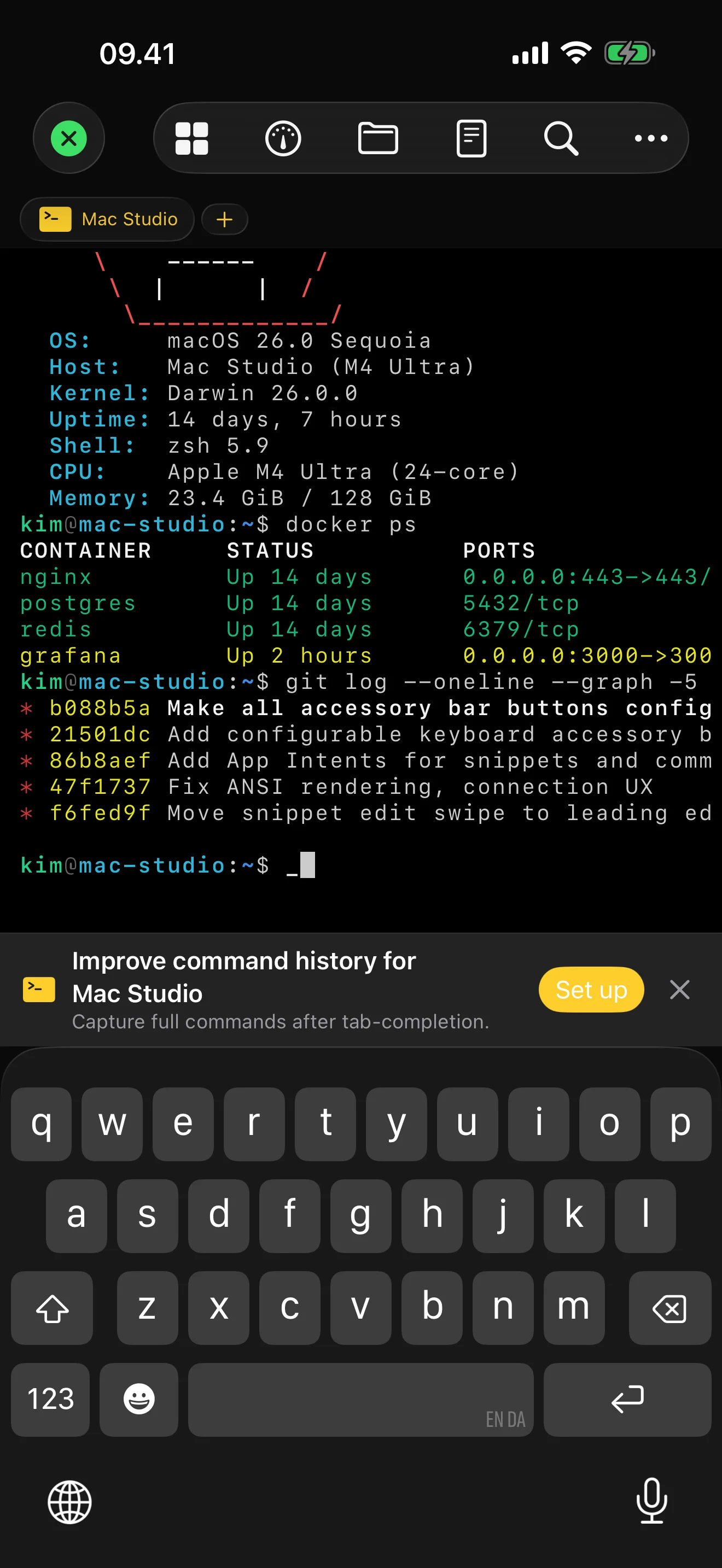 Rumskrot Terminal iPhone