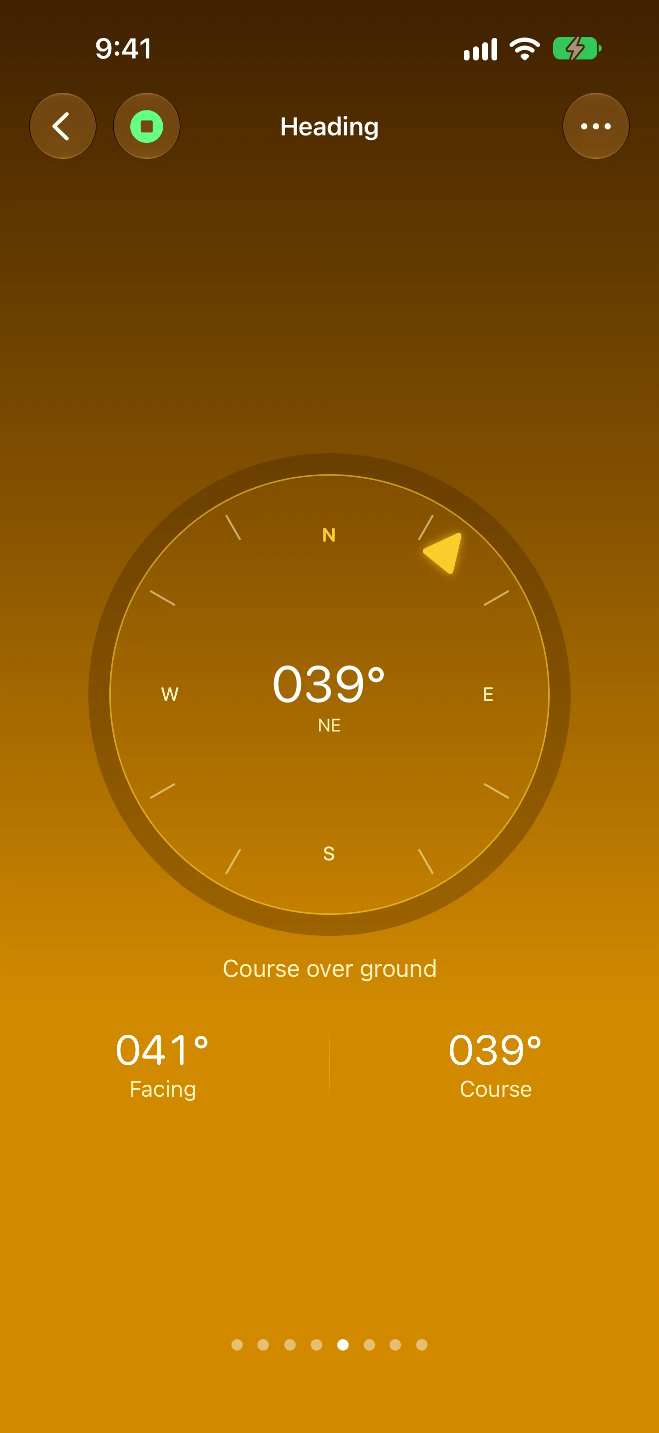 Traverse Heading screen